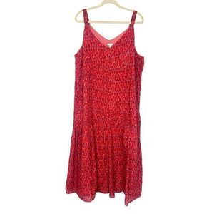 Joie Red Printed Maxi Dress